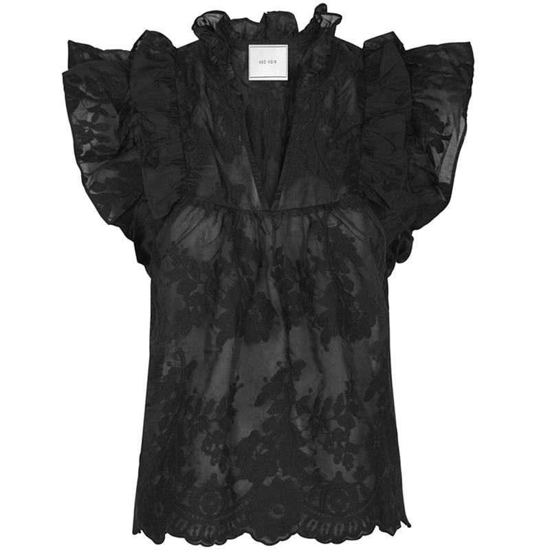 Neo Noir Jayla Big Embroidery Top