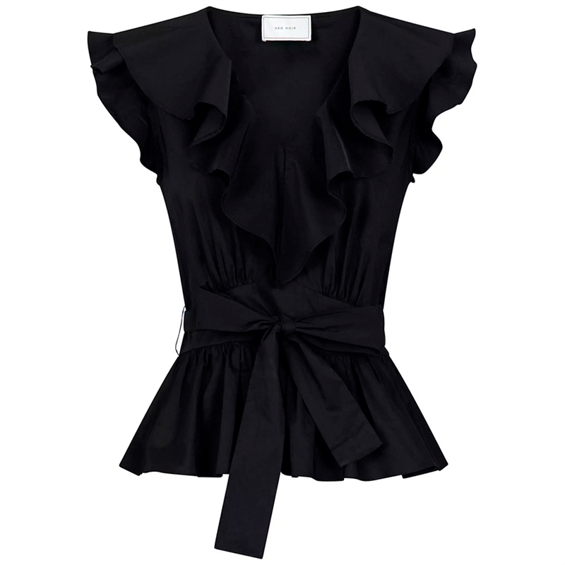 Neo Noir Joseline Poplin Top