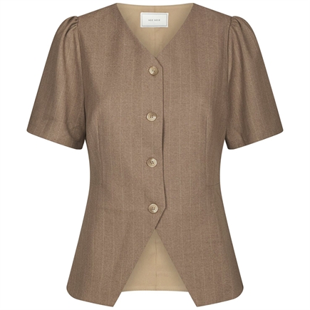 Neo Noir Jules Pinstripe Bluse