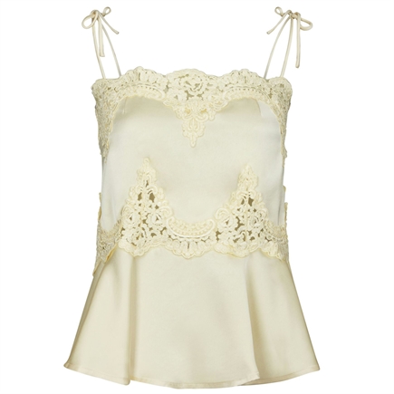 Neo Noir Kaela Heavy Sateen Lace Top