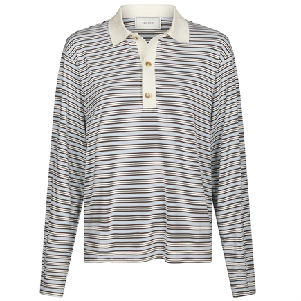 Neo Noir Lirenne Striped Polobluse