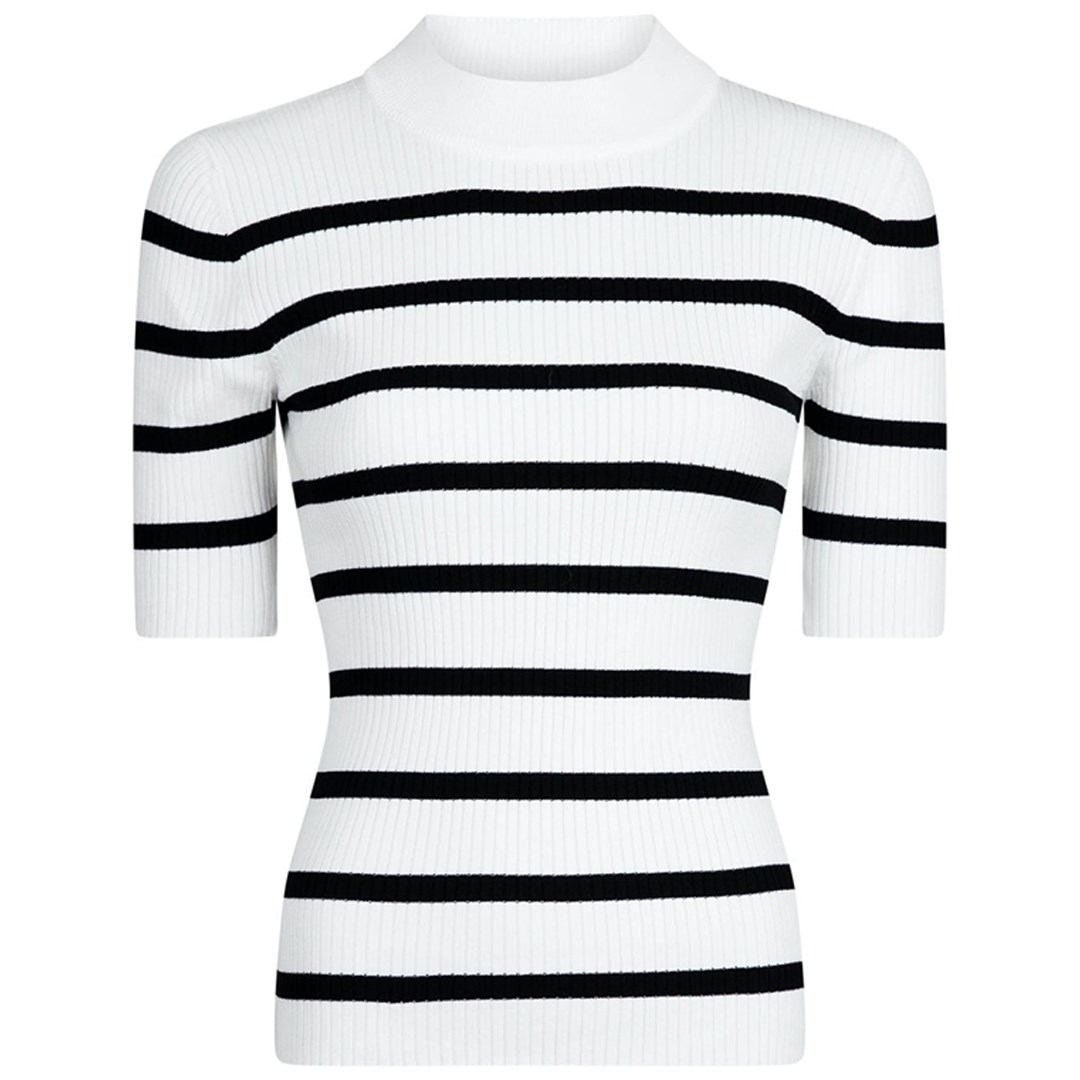 Ærlighed Beskrive Taktil sans Neo Noir Malloy Stripe Knit T-shirt - Black | Coast