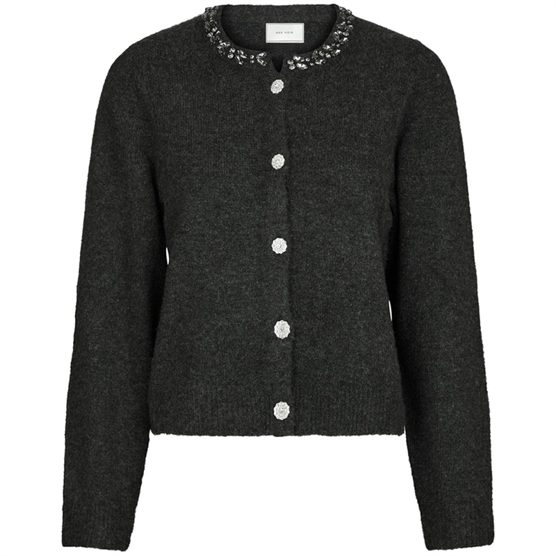 Neo Noir Marie Stone Knit Cardigan