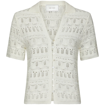 Neo Noir Marisini Stitch Polo Knit Top