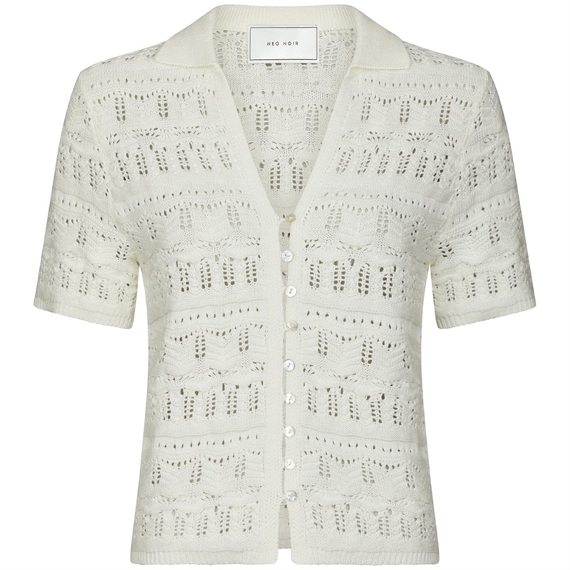 Neo Noir Marisini Stitch Polo Knit Top