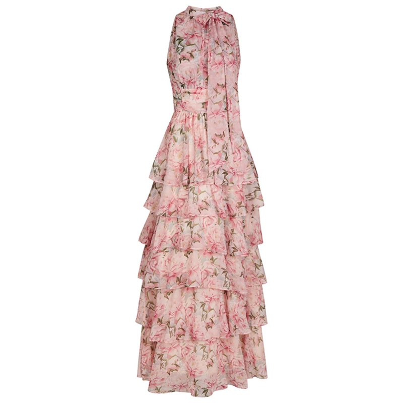 Neo Noir Marli Flower Chiffon Kjole