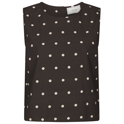 Neo Noir Polly Dot Top