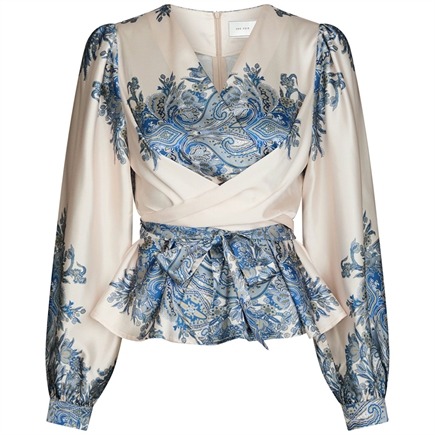 Neo Noir Rista Paisley Border Bluse