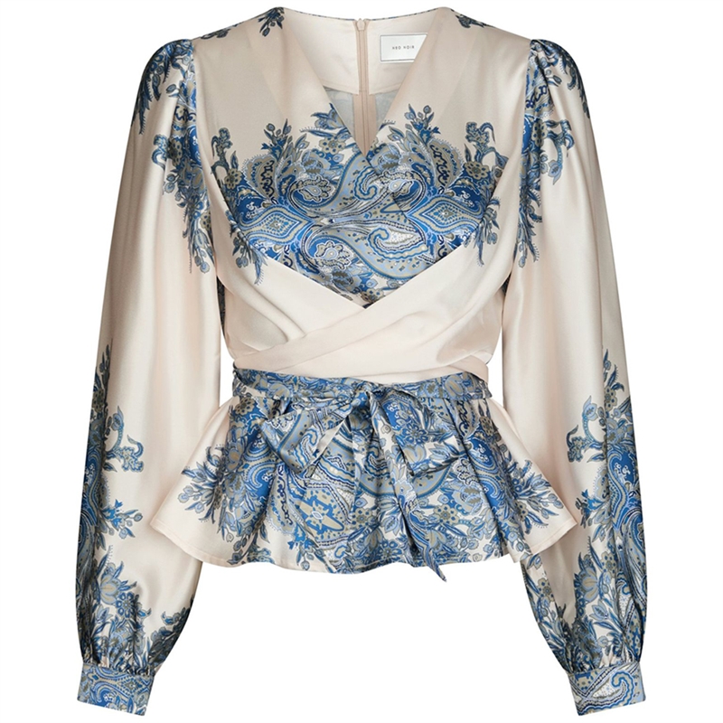 Neo Noir Rista Paisley Border Bluse