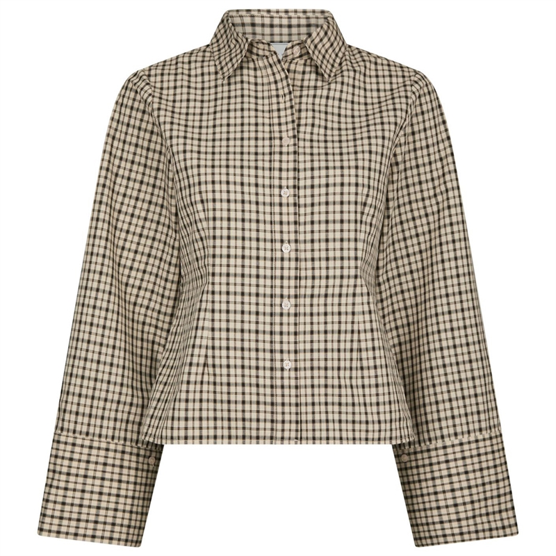 Neo Noir Rosa Checked Skjorte