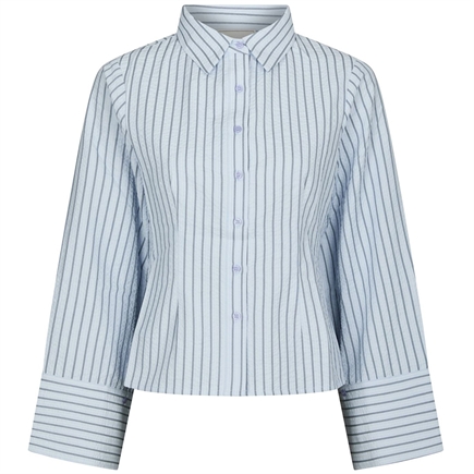 Neo Noir Rosa Striped Crepe Skjorte