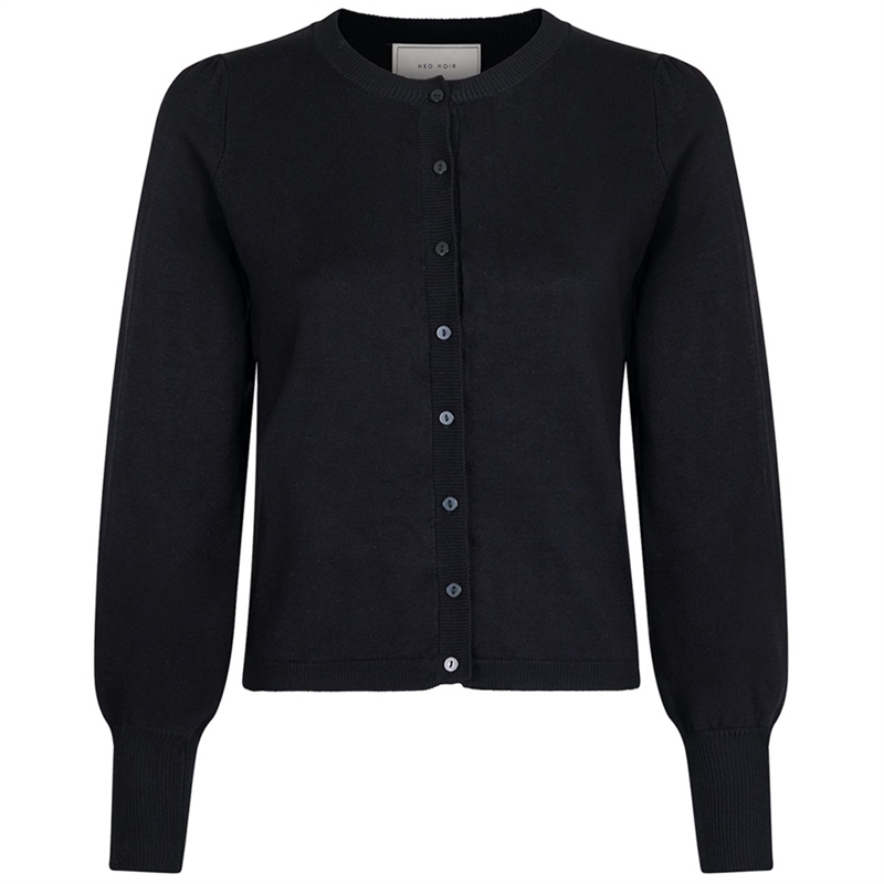 Neo Noir Rose Solid Knit Cardigan