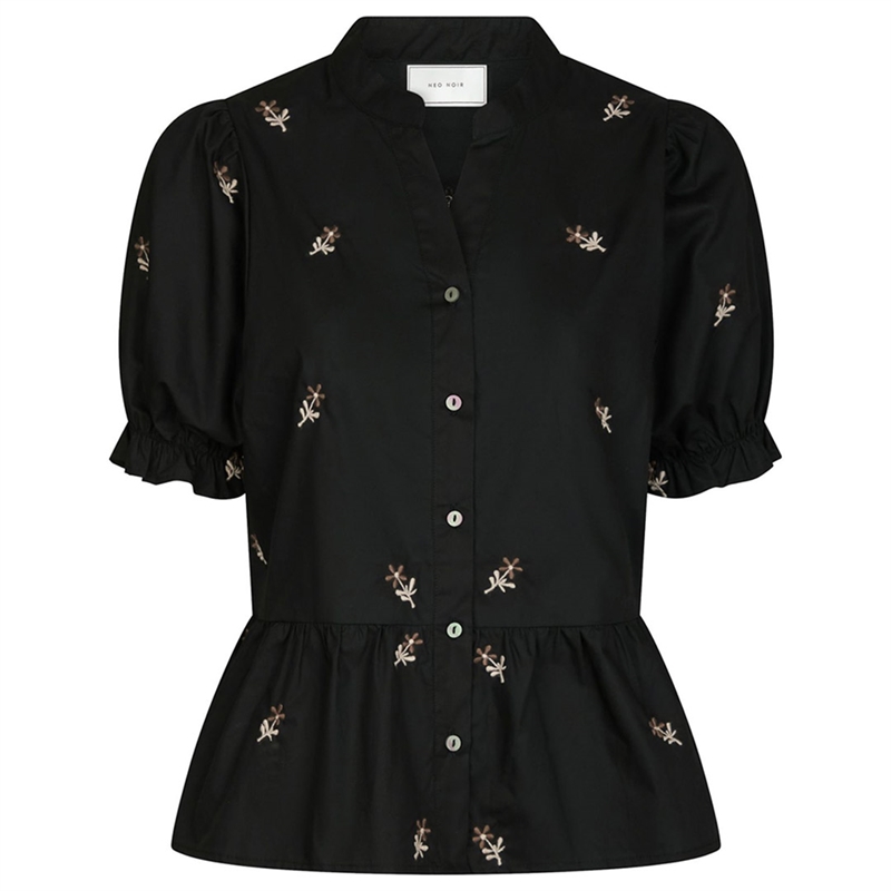 Neo Noir Savy Flower Emb Bluse