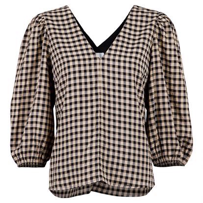 Neo Noir Sila Check Bluse
