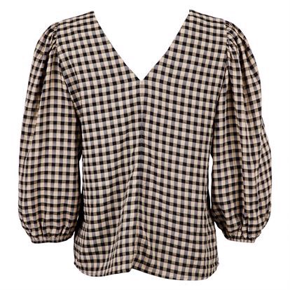 Neo Noir Sila Check Bluse