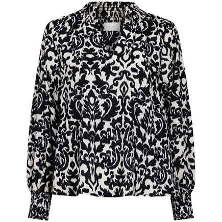 Neo Noir Stone Abstract Bluse