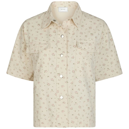 Neo Noir Tiki Floral Denimskjorte