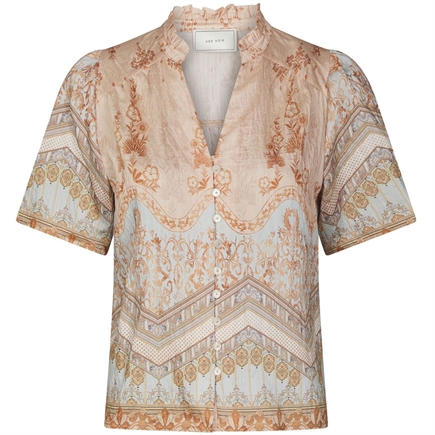 Neo Noir Torana Flower Border Bluse