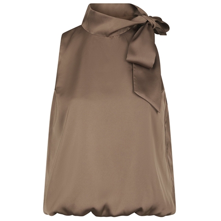 Neo Noir Veda Drapy Satin Top