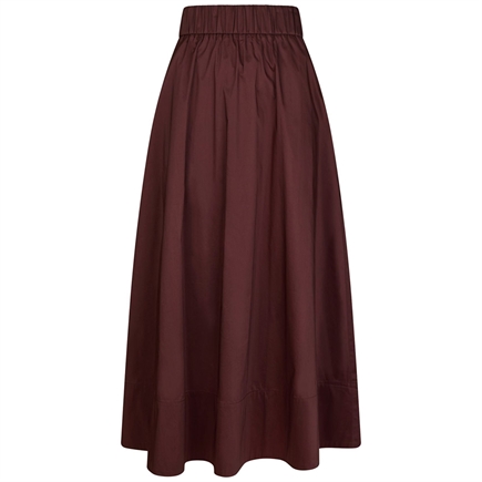 Neo Noir Yara Long Poplin Nederdel