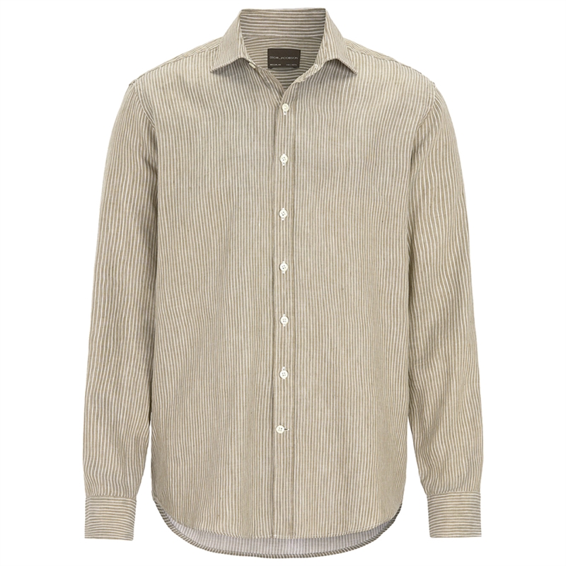 Oscar Jacobson Cut Away Stripe Skjorte