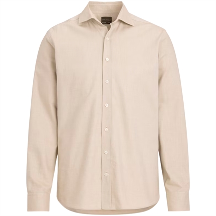 Oscar Jacobson Reg Fit Brushed Flannel Skjorte