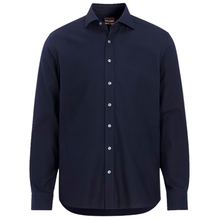 Oscar Jacobson  Reg Fit Cut Away Brushed Flannel Shirt