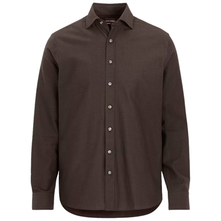 Oscar Jacobson Reg Fit Brushed Flannel Skjorte