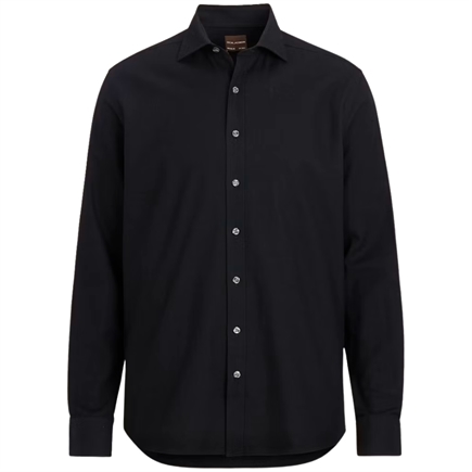 Oscar Jacobson Reg Fit Brushed Flannel Skjorte