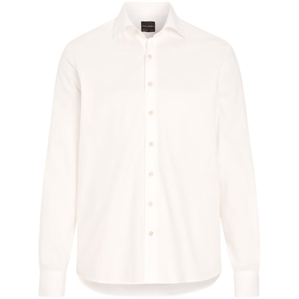 Oscar Jacobson Reg Fit Brushed Flannel Skjorte
