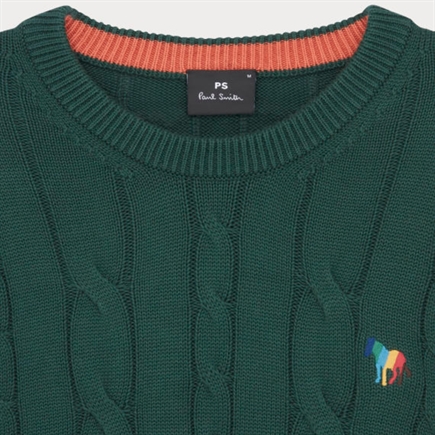 Paul Smith Broad Stripe Cable Zebra Sweater