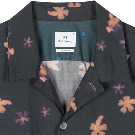 Paul Smith Floral Print Short-Sleeve Skjorte
