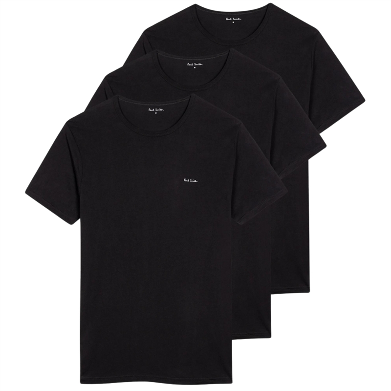 Paul Smith 3 Pack Organic Cotton Logo Lounge T-shirts