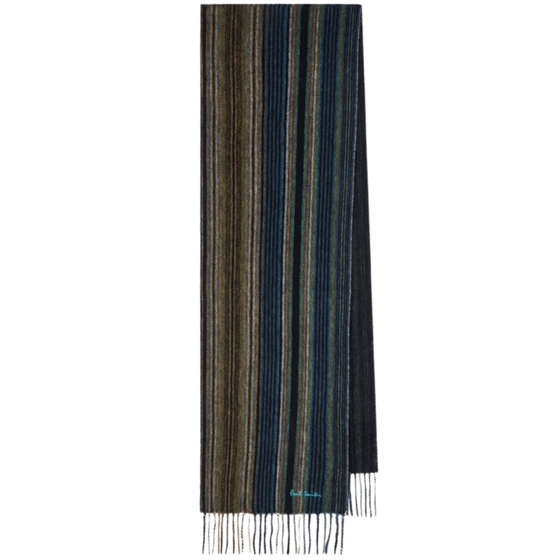 Paul Smith Stripe Lambswool Tørklæde