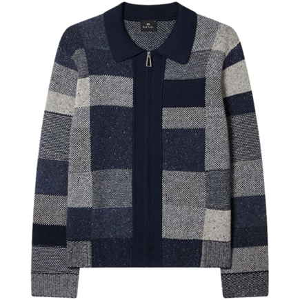 Paul Smith Patchwork Zip-Through Cardigan