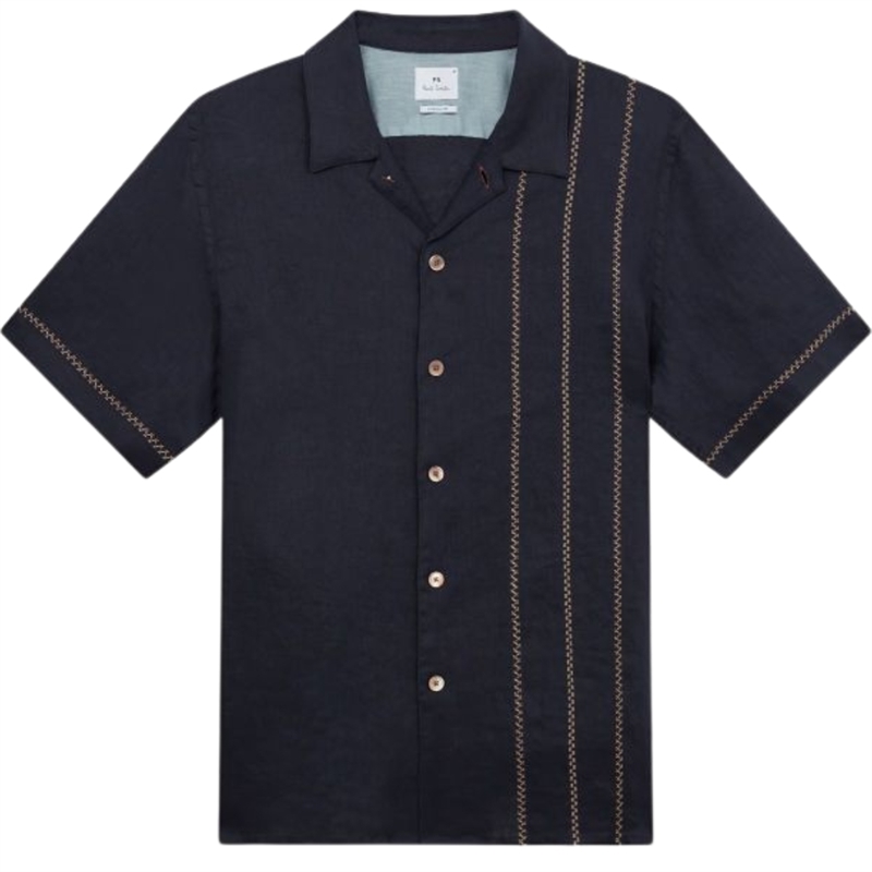 Paul Smith Mens SS Casual Fit Skjorte