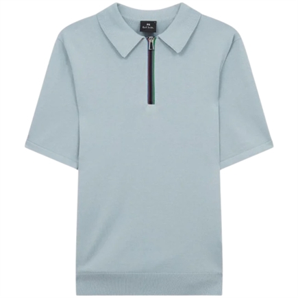 Paul Smith Zip Knitted Cotton Polo T-shirt