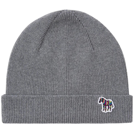 Zebra Logo Ribbed Beanie