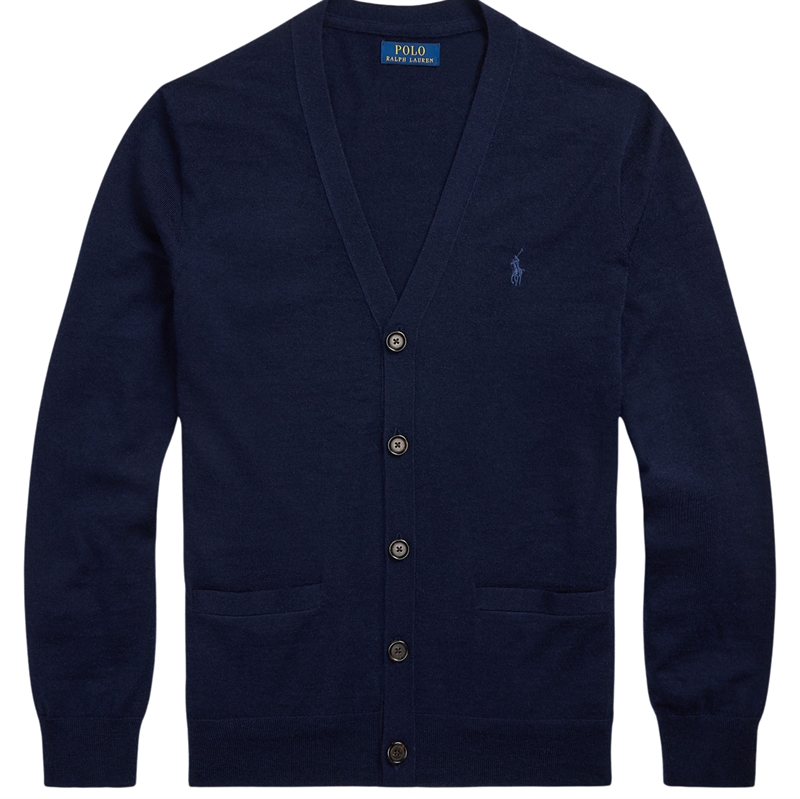 Polo Ralph Lauren Slim Fit Washable Wool V-Neck Cardigan