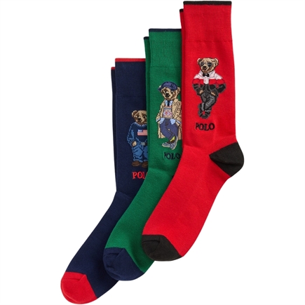 Polo Ralph Lauren Polo Bear Crew Sock 3-Pack Strømper