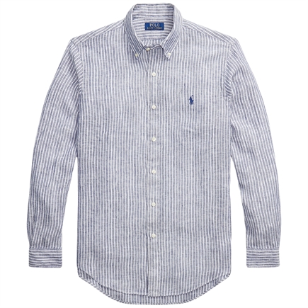 Polo Ralph Lauren Custom Fit Striped Linen Skjorte