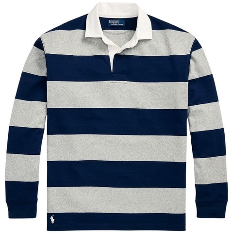 Polo Ralph Lauren Striped Jersey Rugby LS Polo Bluse