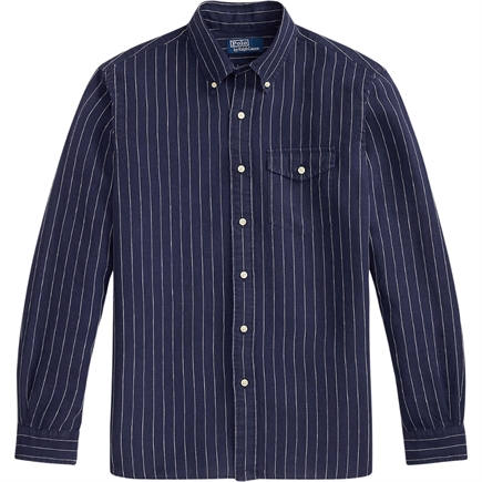 Polo Ralph Lauren Classic Fit Striped Linen Skjorte