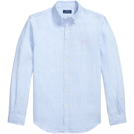 Polo Ralph Lauren Custom Fit Striped Linen Skjorte
