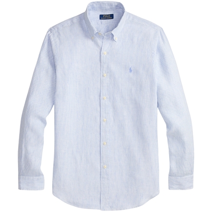Polo Ralph Lauren Custom Fit Striped Linen Skjorte