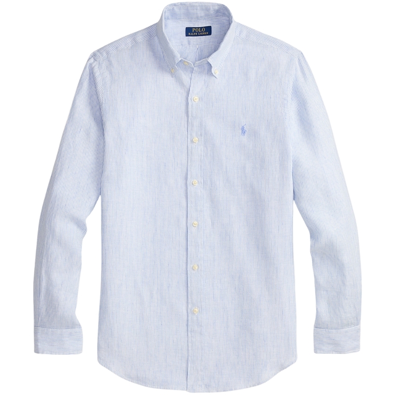 Polo Ralph Lauren Custom Fit Striped Linen Skjorte
