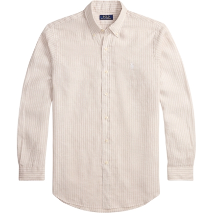 Polo Ralph Lauren Custom Fit Striped Linen Skjorte