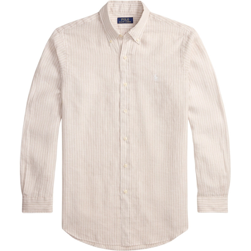 Polo Ralph Lauren Custom Fit Striped Linen Skjorte