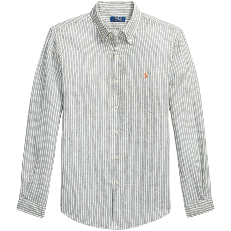 Polo Ralph Lauren Custom Fit Striped Linen Skjorte
