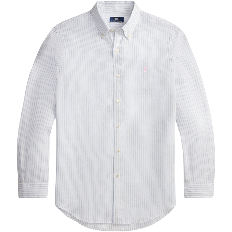 Polo Ralph Lauren Custom Fit Striped Linen Skjorte